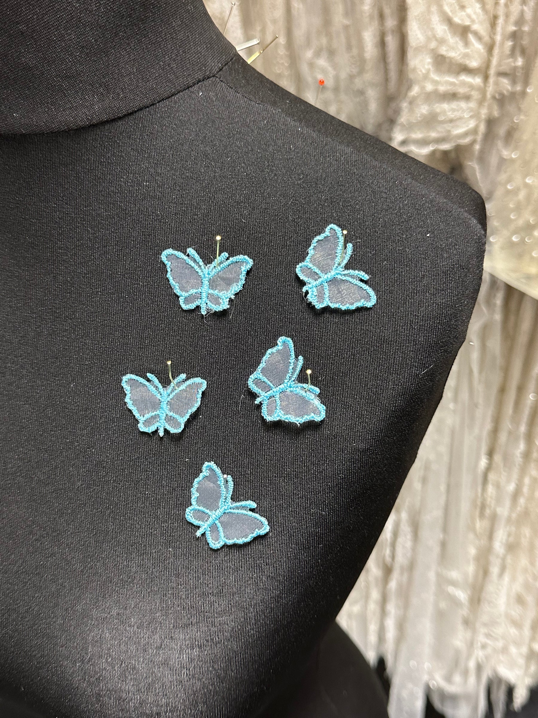 Applique papillon topaze - M1