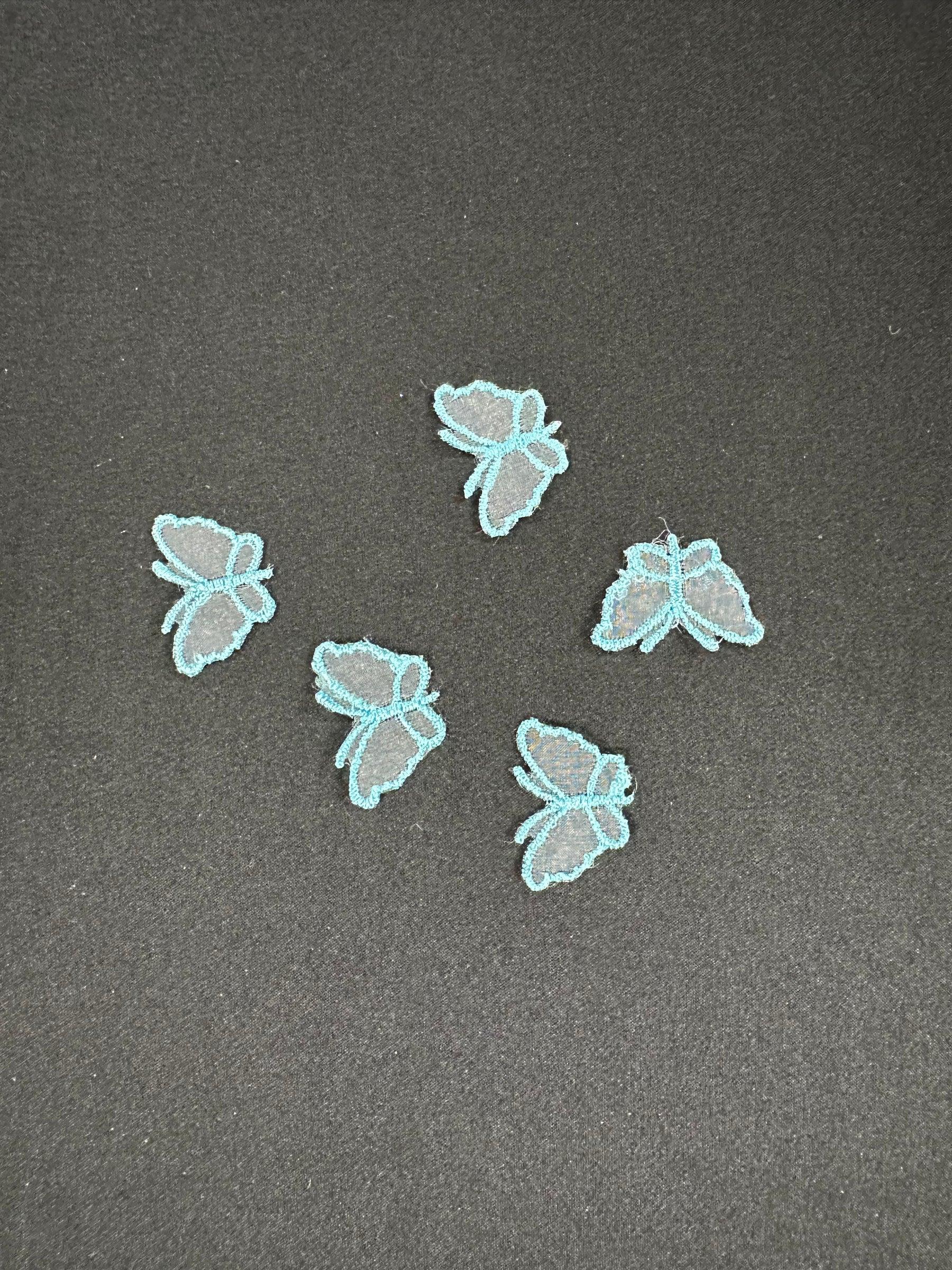 Applique papillon topaze - M1