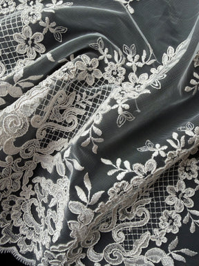 Dentelle de cordon rose coquille - LA7009
