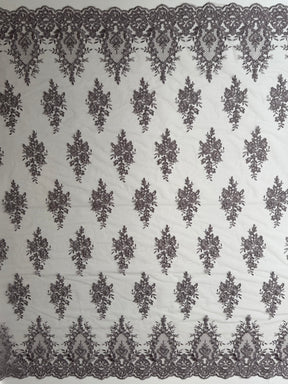 Dentelle Cordonnée Gris Taupe - LA7009