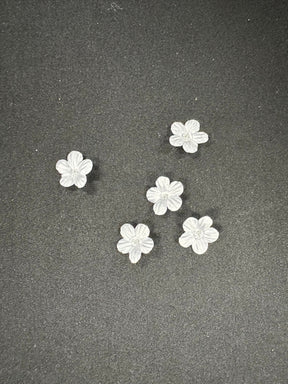 Fleurs blanches découpées au laser - M10 (Sachet de 144)