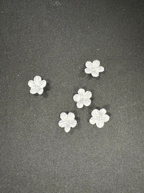 Fleurs blanches découpées au laser - M11 (Sachet de 144)