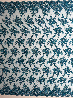 Dentelle cordée sarcelle - LA7007