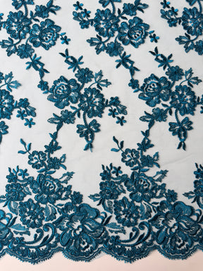 Dentelle cordée sarcelle - LA7007