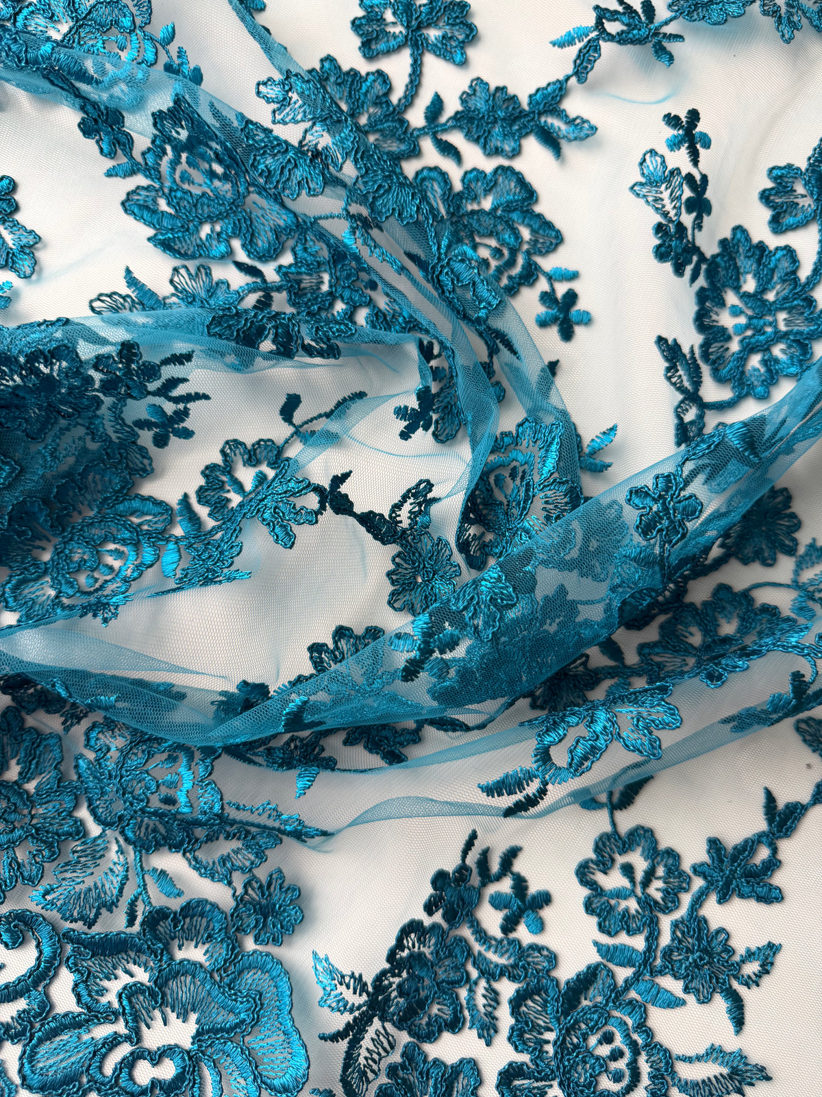 Dentelle cordée sarcelle - LA7007