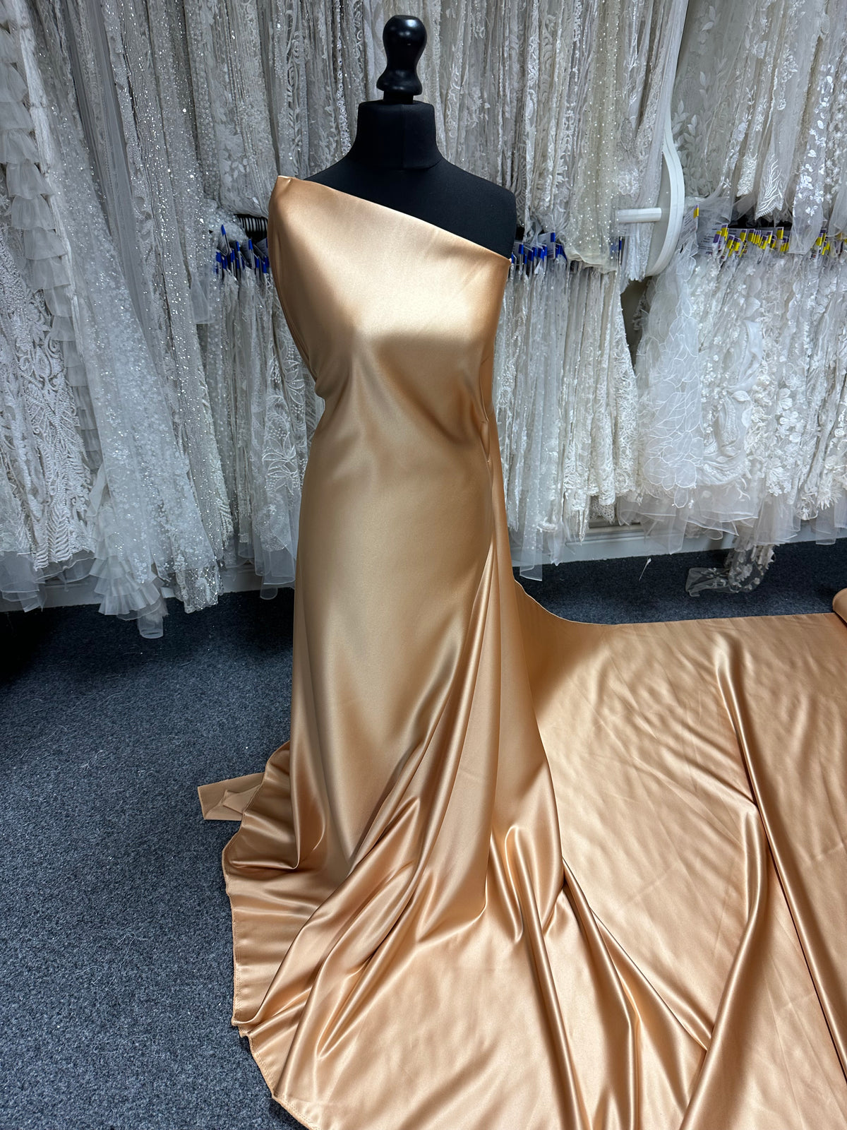 Satin de polyester doré - Scenery