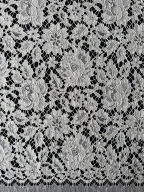Dentelle française perlée écologique ivoire - LA4003