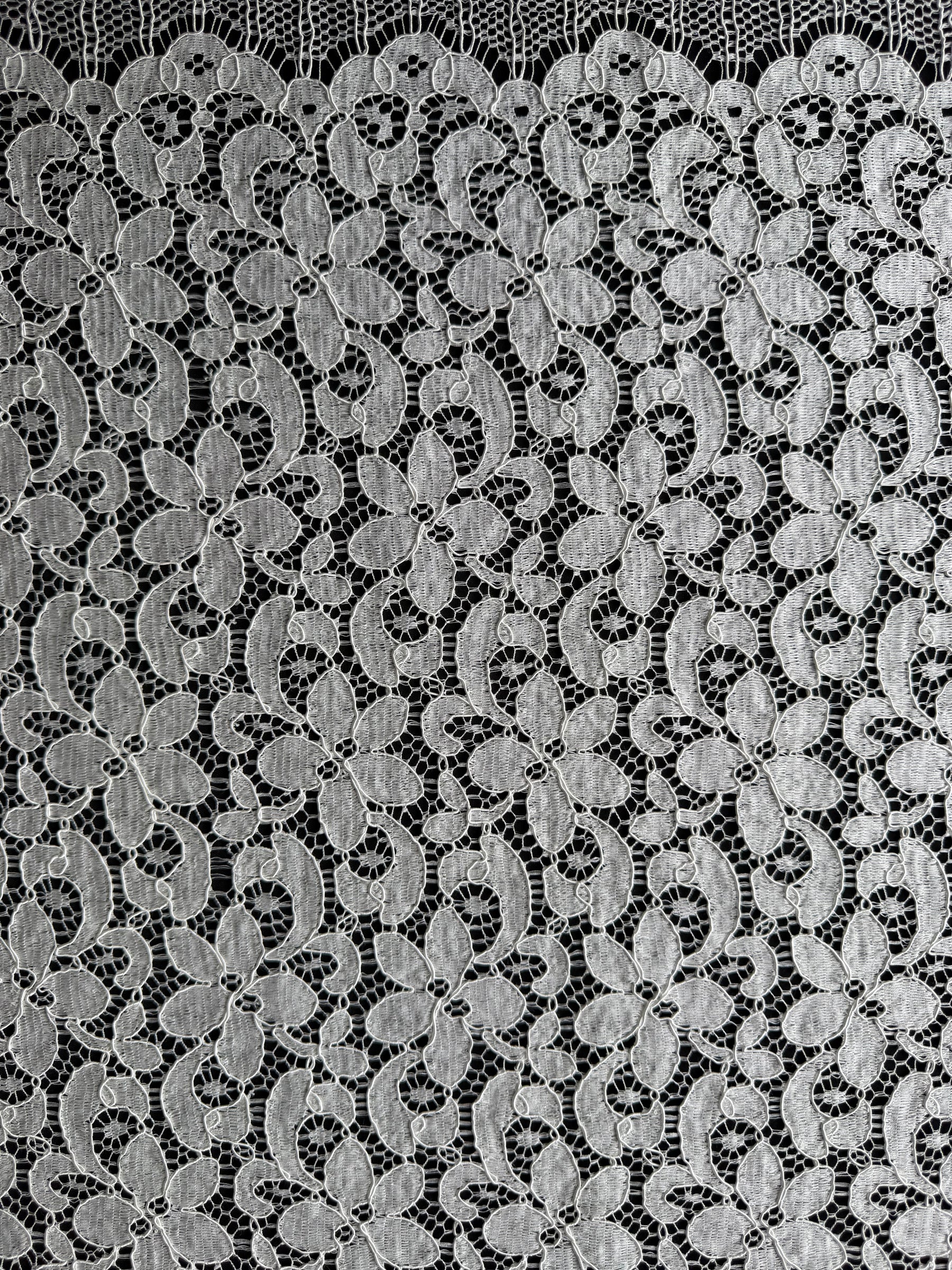 Dentelle française festonnée ivoire - LA4008