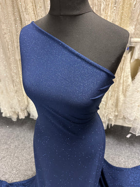 Tissu jersey bleu marine à paillettes - Daredevil