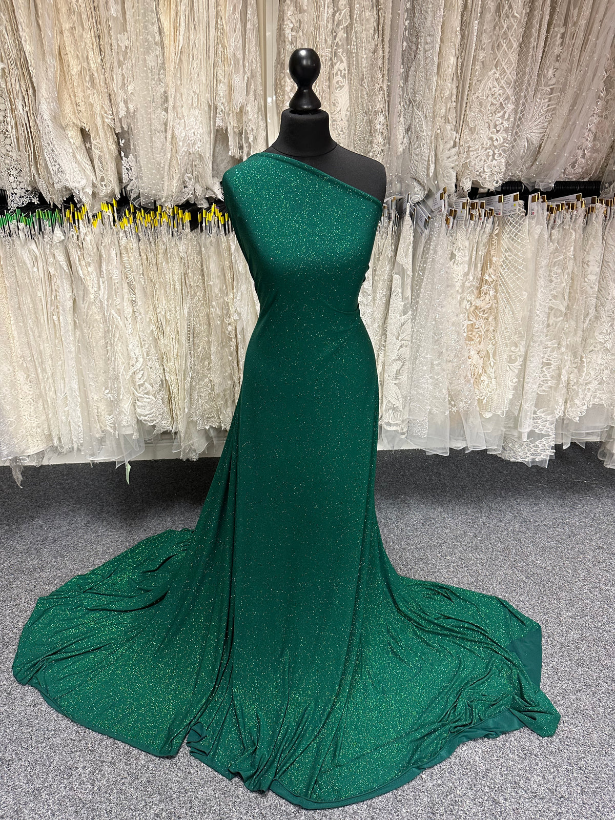 Tissu jersey vert pailleté - Daredevil
