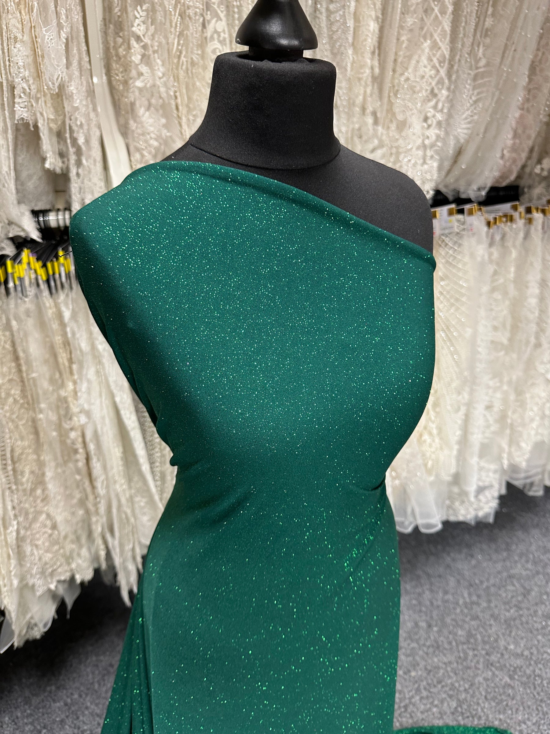 Tissu jersey vert pailleté - Daredevil