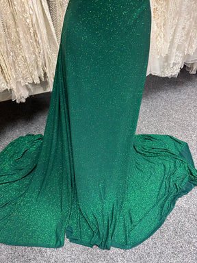 Tissu jersey vert pailleté - Daredevil