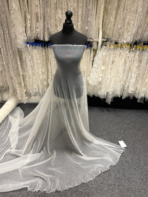 Ivory Pleated Tulle - Hoth