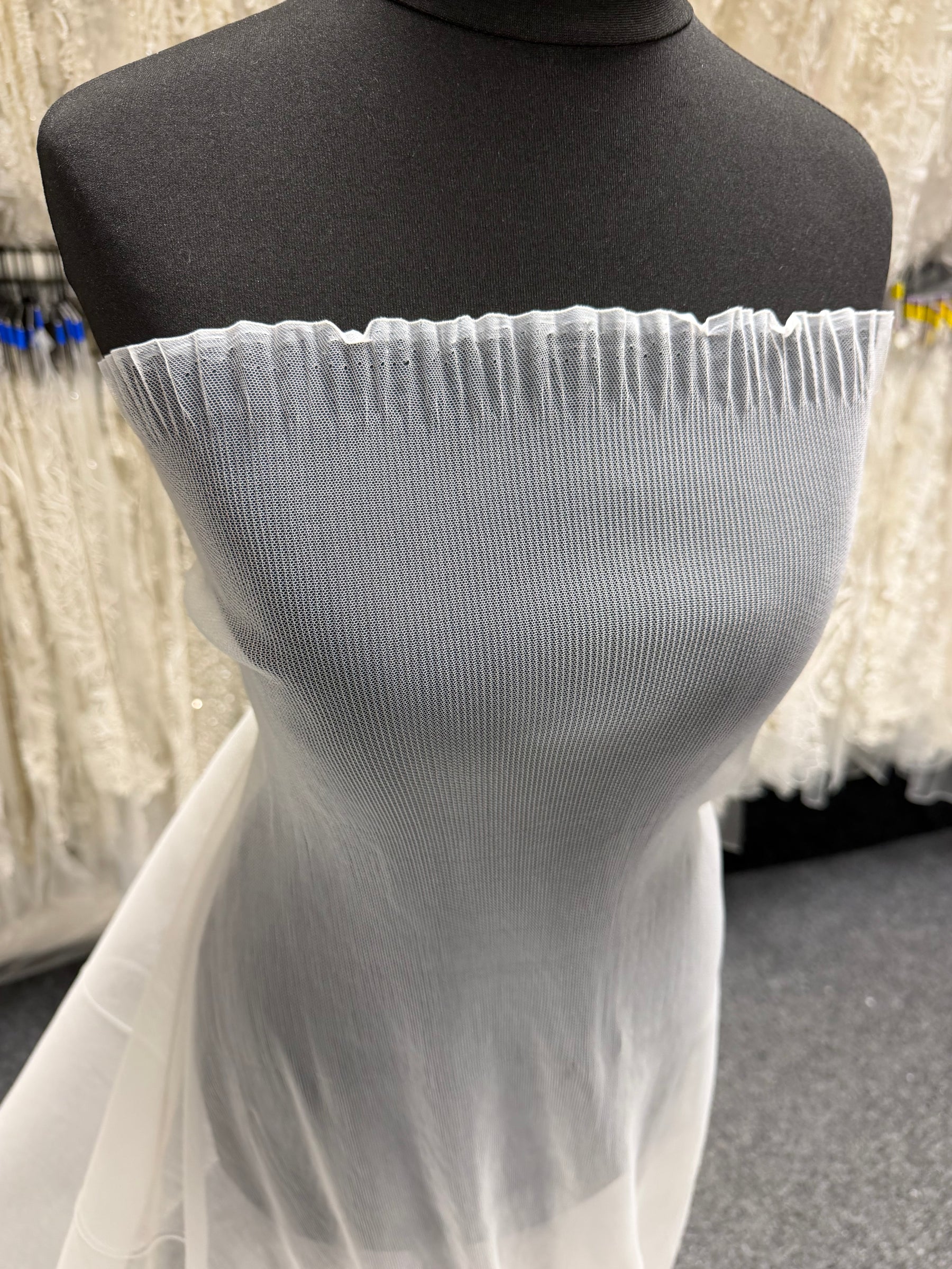 Ivory Pleated Tulle - Hoth