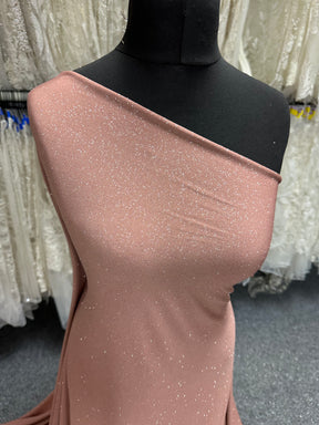 Tissu jersey à paillettes or rose - Daredevil