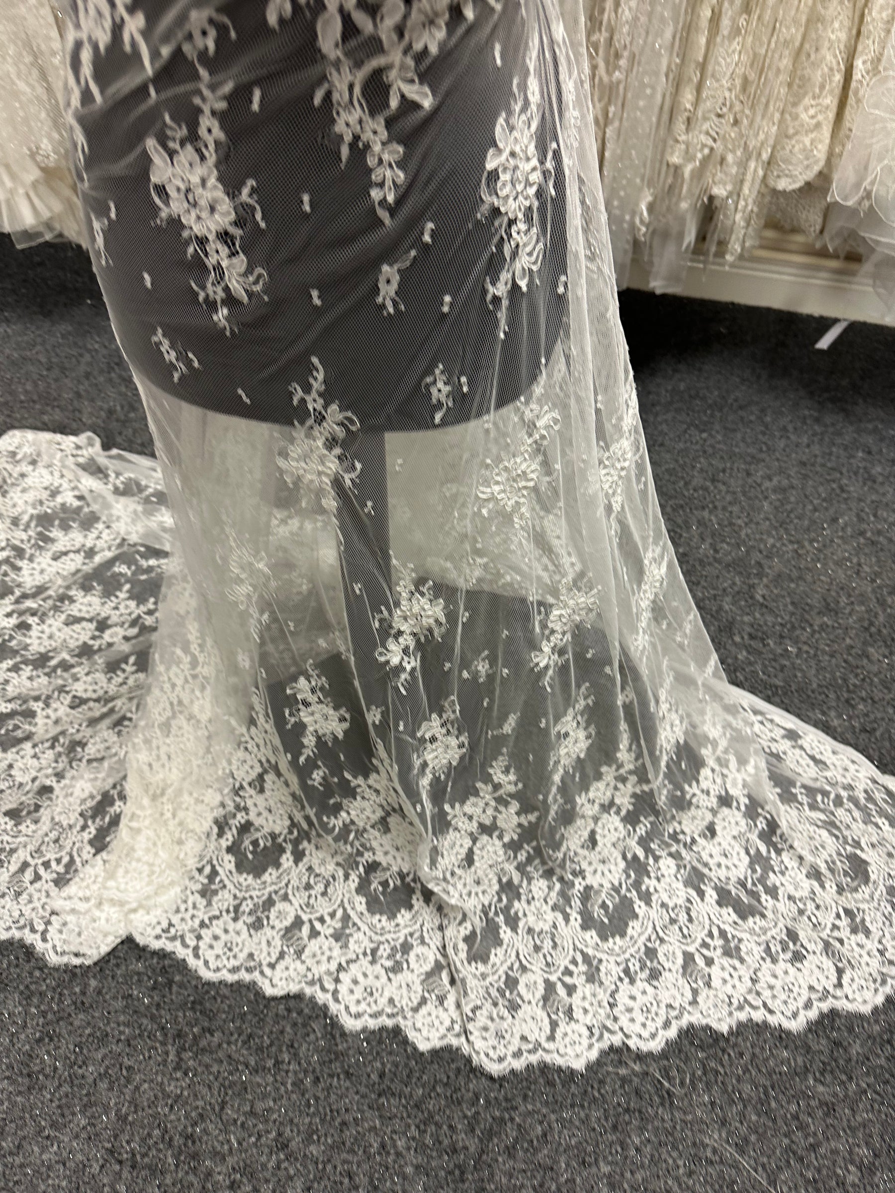 Dentelle cordée ivoire pâle - Eloise