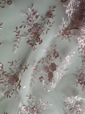 Dentelle brodée rose pâle - Kirsty