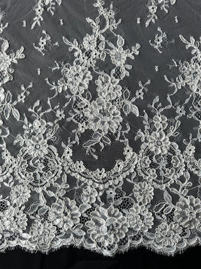 Dentelle cordée ivoire pâle - Eloise