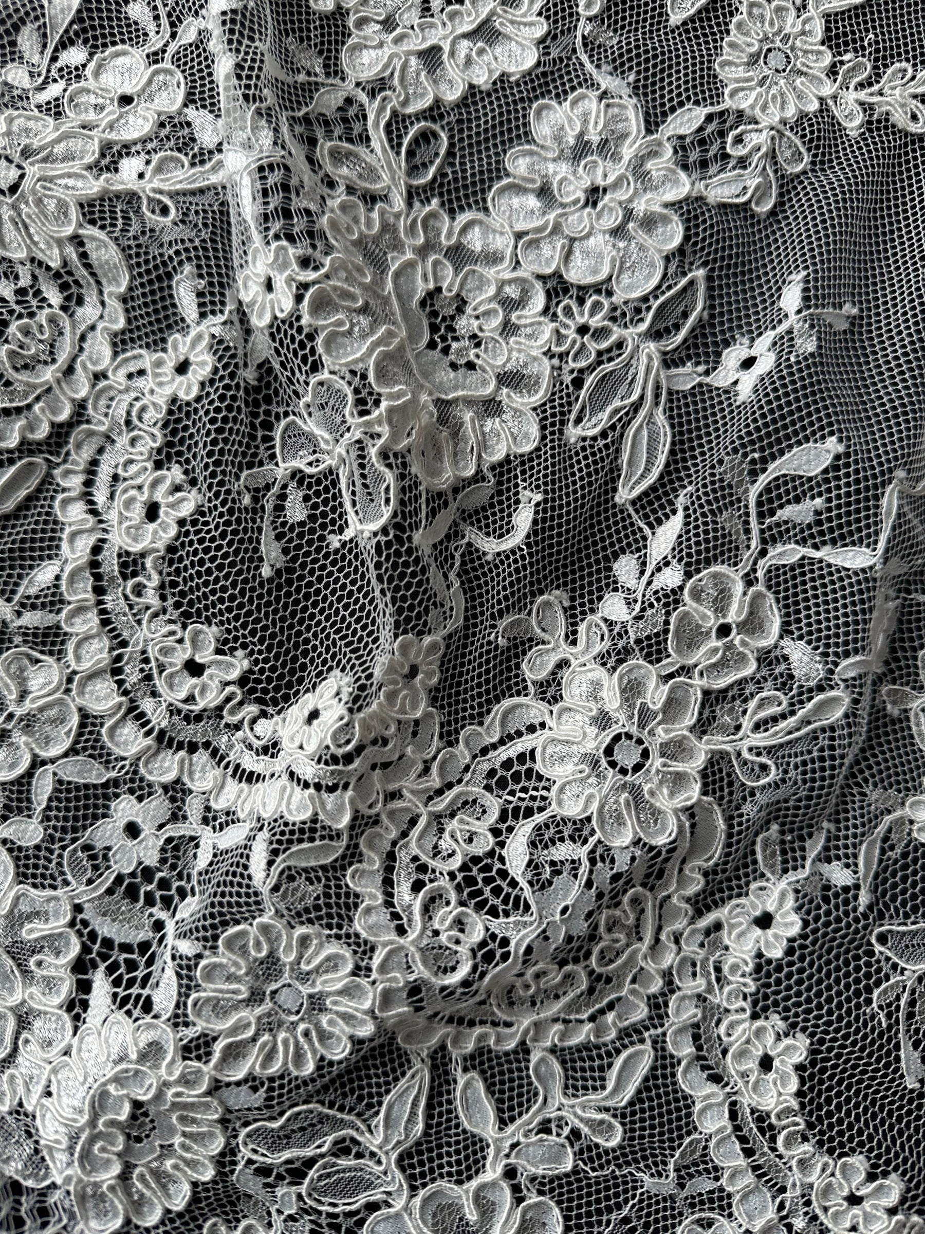Dentelle cordée ivoire pâle - Eloise