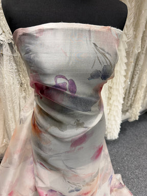 Multicoloured Printed Silk Organza - PR2004