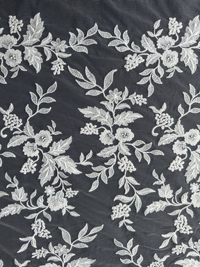 Dentelle brodée ivoire - EB5039