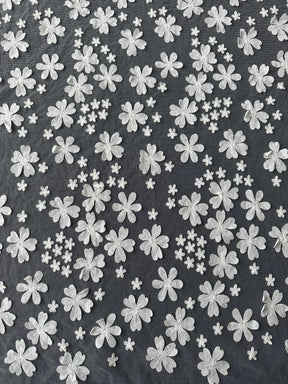 Dentelle brodée ivoire - EB5046