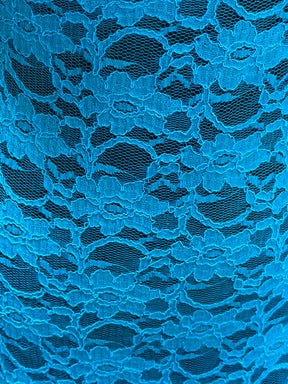 Blue Raschel Lace - P617
