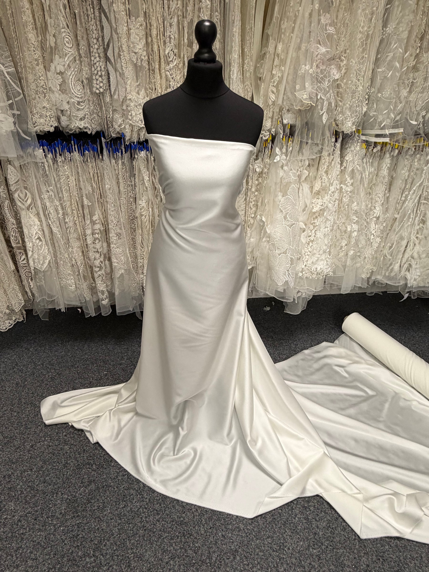 Ivory Italian Duchess Satin - Torino