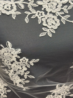 White Corded Lace - P898