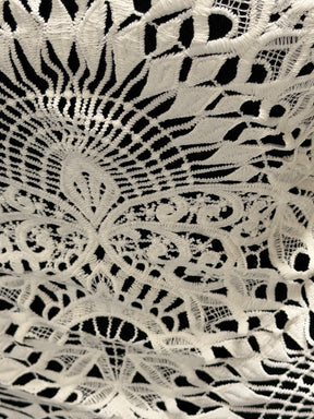 Dentelle ivoire en polyester recyclé - LB2014