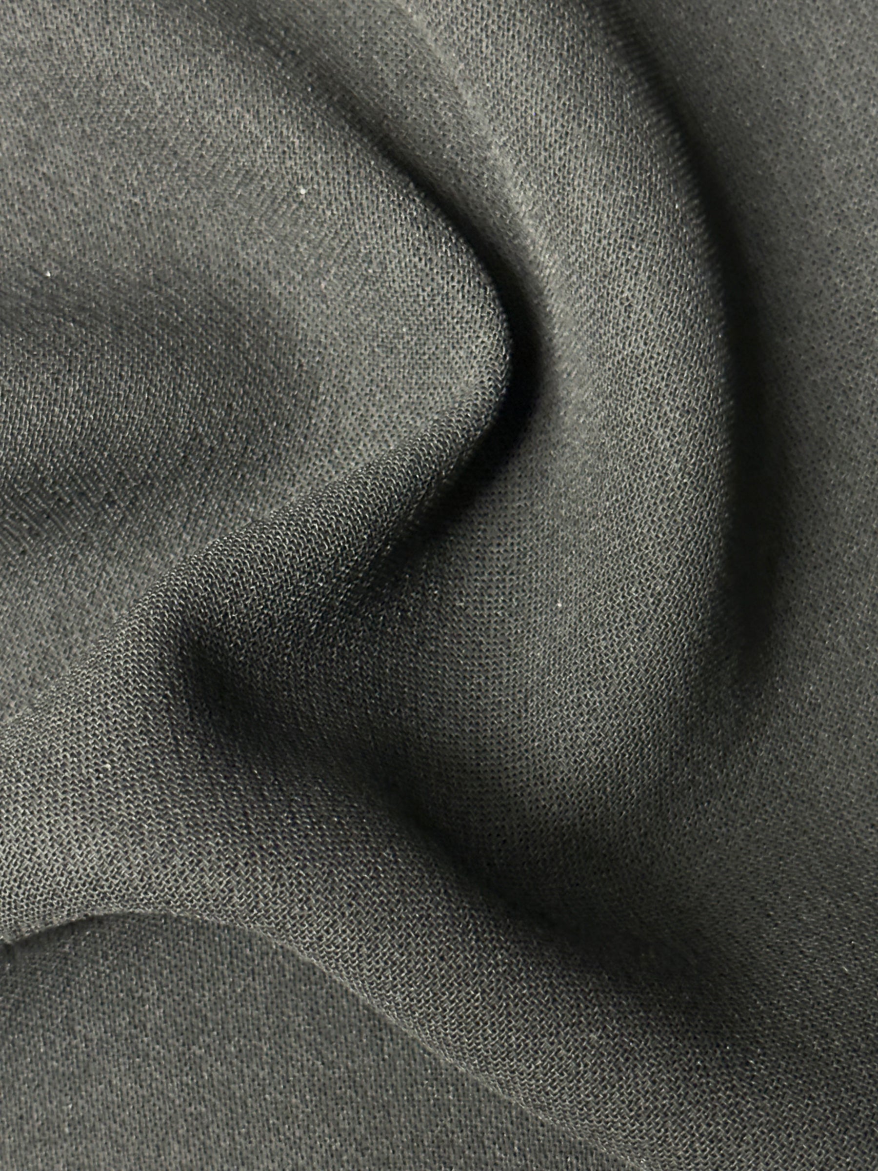 Crêpe double en polyester noir - Leçon