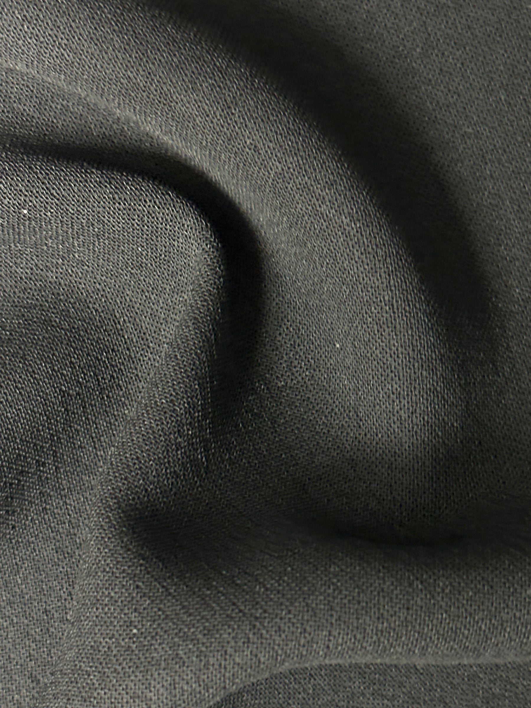 Crêpe double en polyester noir - Leçon