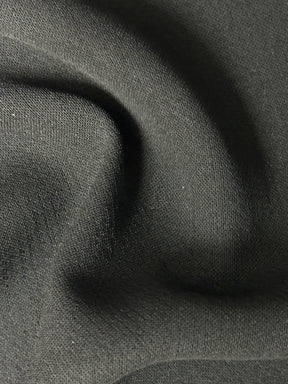 Crêpe double en polyester noir - Leçon