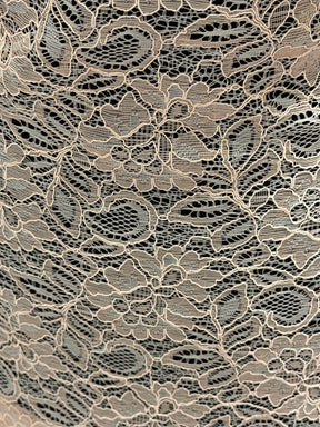 Dentelle cordée rose perle - Tocca
