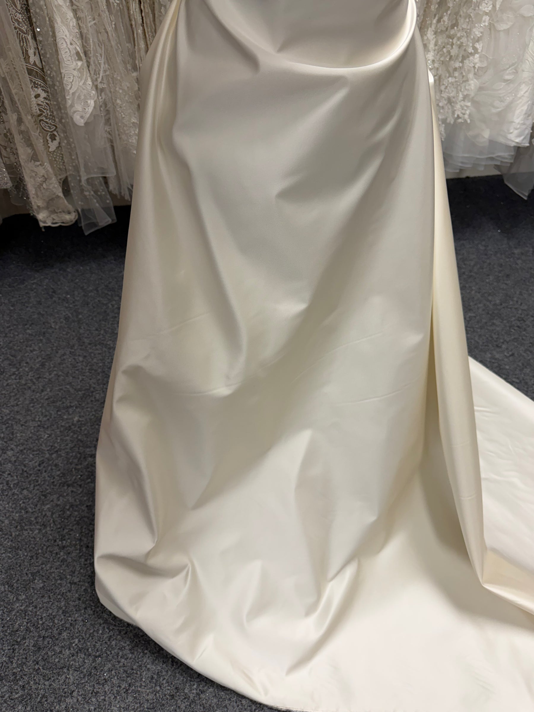 Satin duchesse double face ivoire - P770