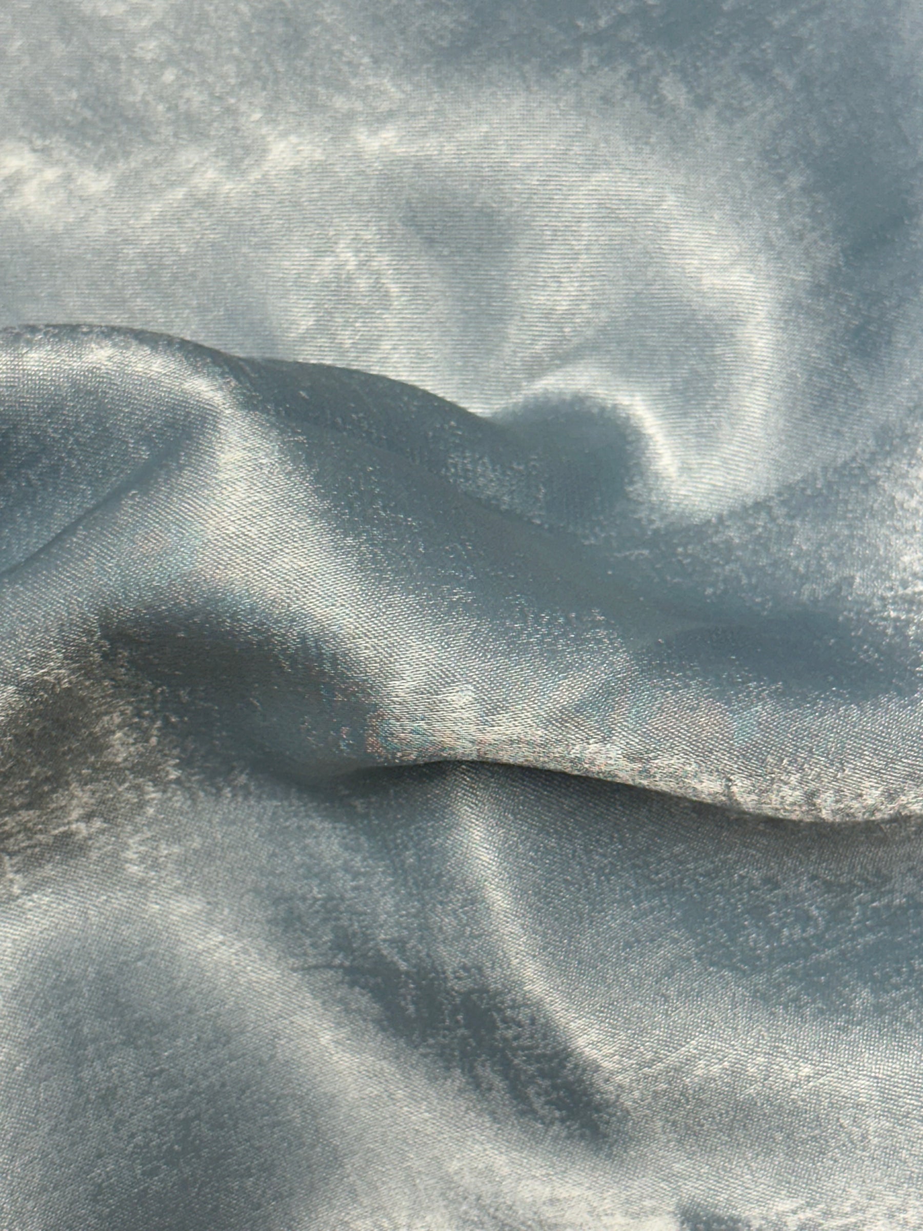 Satin de polyester bleu glacier - Usage