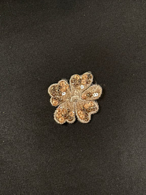 Motif Perlé Gris Foncé/Rose Poudré - MT3005