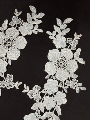Motif de Guipure Bleu Bébé - MT8014