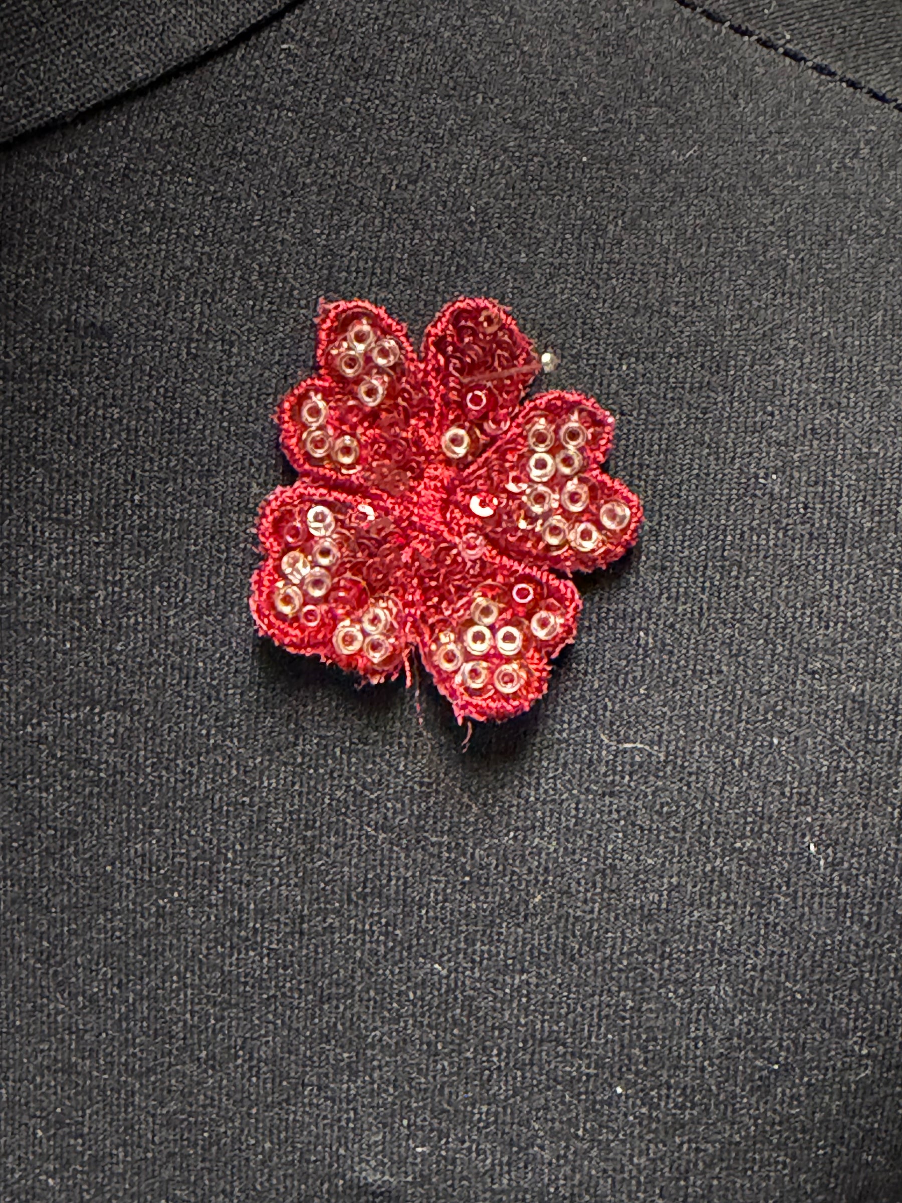 Motif perles rouges - MT3005
