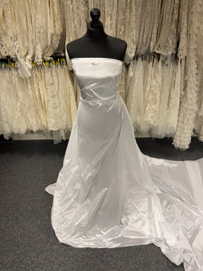 Tissu taffetas de polyester blanc - P600