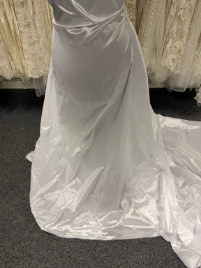 Tissu taffetas de polyester blanc - P600