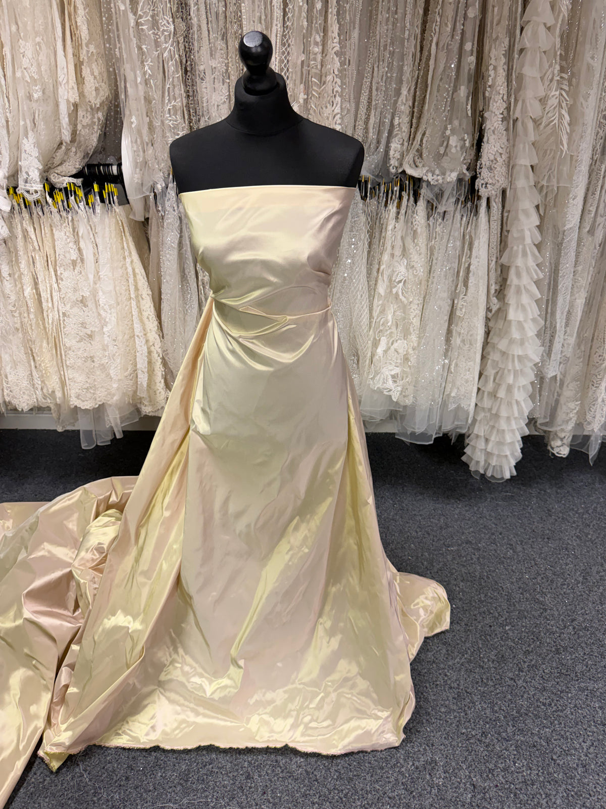 Taffetas Polyester Rose/Vert - P600