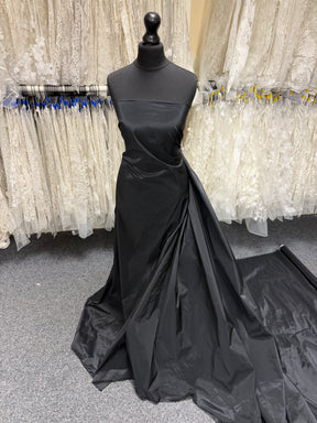 Taffetas de polyester noir - P599