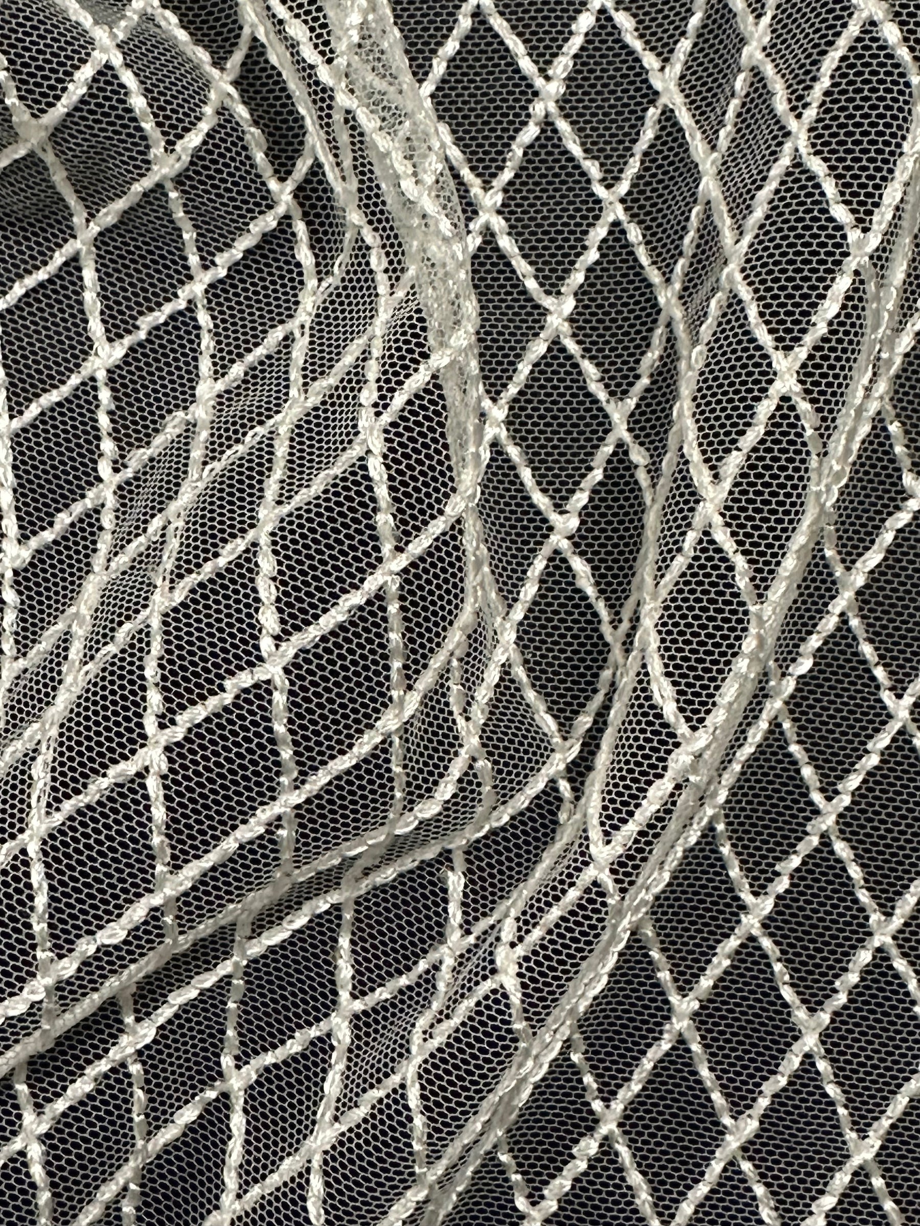 Dentelle brodée ivoire - EB5015