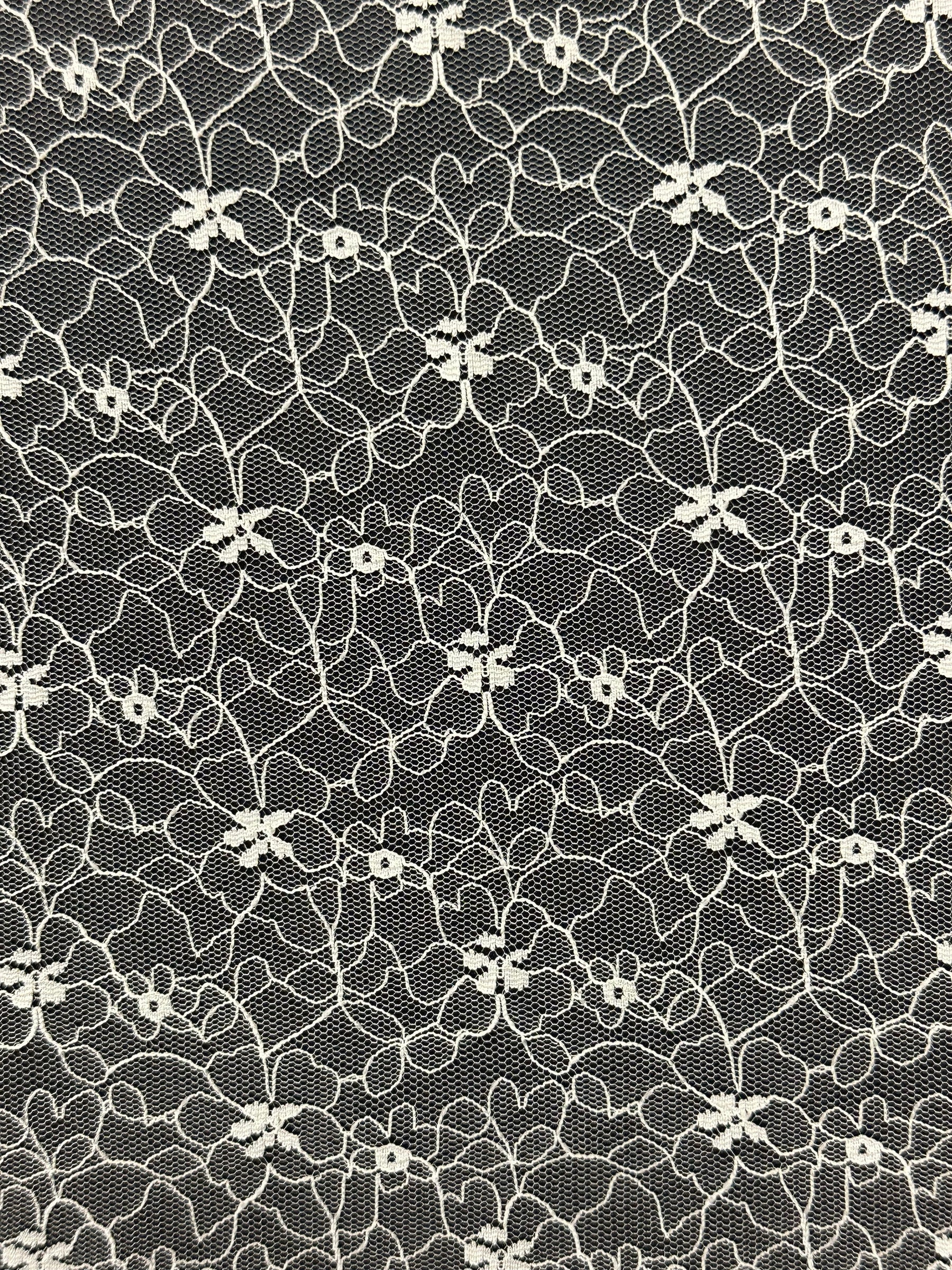 Dentelle brodée ivoire - EB5020