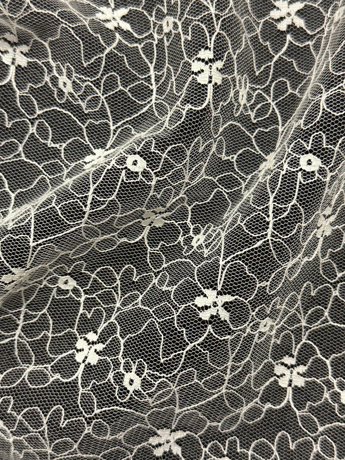 Dentelle brodée ivoire - EB5020