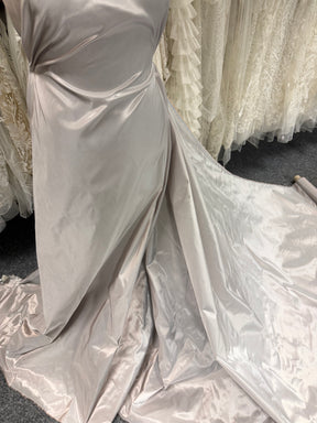 Taffetas de polyester bleu/rose - P600