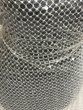 Dentelle à sequins ivoire - EB3032