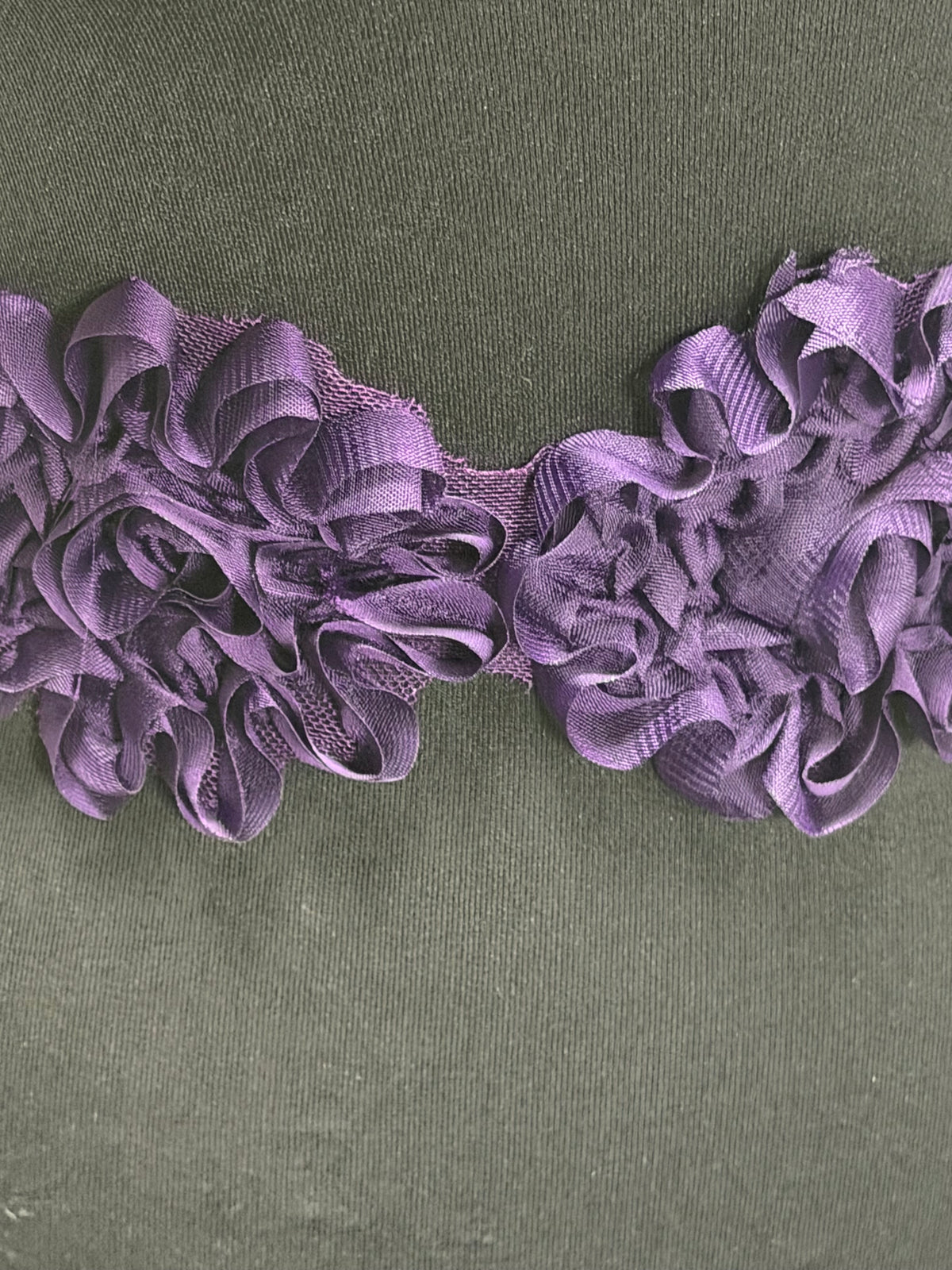 Bordure en dentelle violette - T355