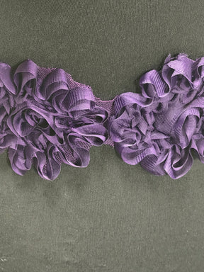 Bordure en dentelle violette - T355